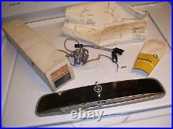 Vintage 1968-72 NOS GM Guide delco Rearview Mirror with map light Buick Chevy oem