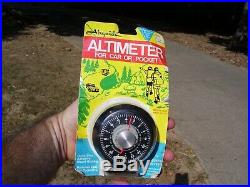 Vintage 1970's nos Airguide auto altimeter barometer service gm street rat rod
