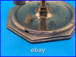 Vintage 3 Wick 16 Tall Brass Lucerne Whale Oil Lamp Tarnished Parts Only