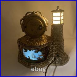 Vintage 50s United Lighthouse Motion Clock #290 Light Lamp Animated Works