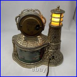 Vintage 50s United Lighthouse Motion Clock #290 Light Lamp Animated Works