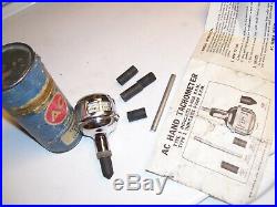 Vintage 60s Chrome tool Tachometer delco auto accessory gm street hot rod parts