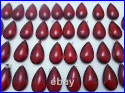 Vintage 75MM Deep red pendant Drop for chandelier and lamp parts 40 Pieces