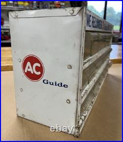 Vintage AC Delco Guide Miniature Lamps Bulb Storage Display Parts Drawer Cabinet