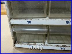 Vintage AC Delco Guide Miniature Lamps Bulb Storage Display Parts Drawer Cabinet