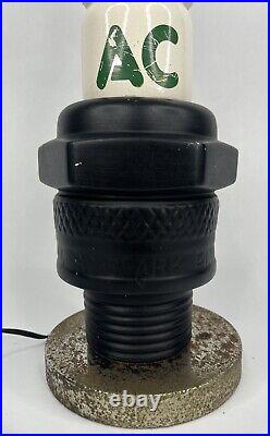 Vintage AC SPARK PLUG AUTO PARTS STORE DISPLAY LAMP 24 TALL 1960's RARE