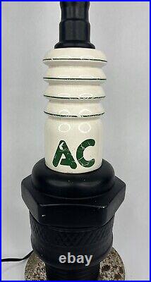Vintage AC SPARK PLUG AUTO PARTS STORE DISPLAY LAMP 24 TALL 1960's RARE