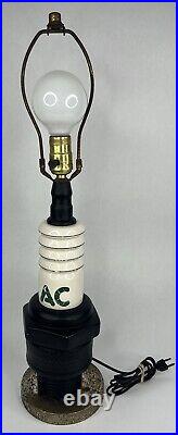 Vintage AC SPARK PLUG AUTO PARTS STORE DISPLAY LAMP 24 TALL 1960's RARE