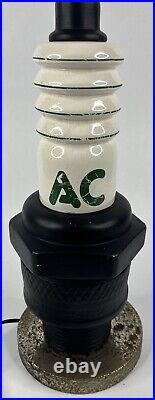 Vintage AC SPARK PLUG AUTO PARTS STORE DISPLAY LAMP 24 TALL 1960's RARE