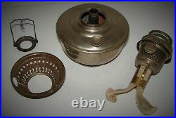 Vintage ALADDIN Model 12 Nickel Kerosene Oil Lamp with Burner Parts or Restoration