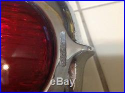 Vintage AUTO light AllState 24 ART DECO lamp Mount BraCKet 12v red sealed HARLEY