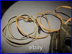 Vintage Acme Cast Iron Wood Stove Lamps Lot Of 2 Works Parts Estate Find
