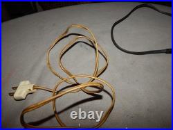 Vintage Acme Cast Iron Wood Stove Lamps Lot Of 2 Works Parts Estate Find