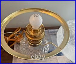 Vintage Aladdin Electrified Oil Lamp with New Chimney Nice