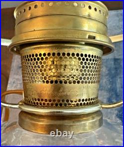 Vintage Aladdin Electrified Oil Lamp with New Chimney Nice