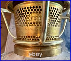 Vintage Aladdin Electrified Oil Lamp with New Chimney Nice