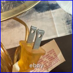 Vintage Aladdin Electrified Oil Lamp with New Chimney Nice