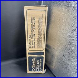 Vintage Aladdin Electrified Oil Lamp with New Chimney Nice