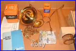 Vintage Aladdin Kerosene Mantle Lamp B2401 23 Burner LOX ON Chimney AS IS parts
