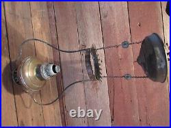 Vintage Antique 1800's Brass Oil Lamp Circa PARTS