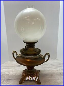 Vintage Antique Bradley & Hubbard ornate Lamp Oil Kerosene B & H parts repair