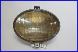 Vintage Antique S&M Lamp Co Broad Way Oval Headlight Driving Fog Spot Light Lamp