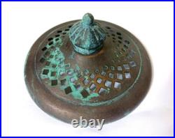 Vintage Antique Tiffany Lamp Heat Cap Stained Glass Shades Parts 3.94 in