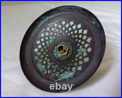 Vintage Antique Tiffany Lamp Heat Cap Stained Glass Shades Parts 3.94 in Vintage Antique Tiffany Lamp Heat Cap Stained Glass Shades Parts 3.94 in