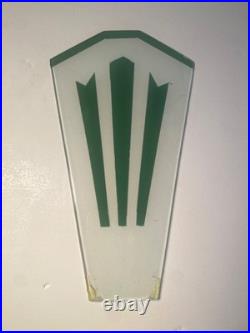 Vintage /Antique original art deco glass for lamp use for parts