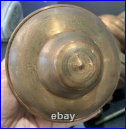 Vintage Art Deco Brass Copper Chandelier Lamp Hanging Light Parts Repair