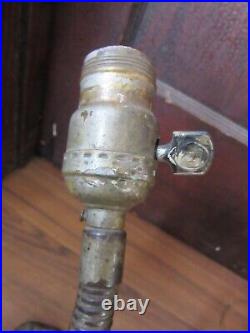 Vintage Art Deco Desk Lamp Cast Iron Gooseneck Socket Parts or Repair