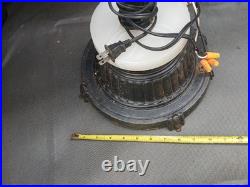 Vintage Art Deco Metal Slag Glass Lighted Smoking Stand Ashtray Lamp AS IS PARTS