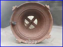 Vintage Art Deco Metal Slag Glass Lighted Smoking Stand Ashtray Lamp AS IS PARTS