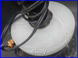 Vintage Art Deco Metal Slag Glass Lighted Smoking Stand Ashtray Lamp AS IS PARTS