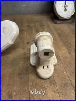 Vintage Art Deco Porcelain Ceramic Wall Mount Sconce Electric Light Lamp Parts
