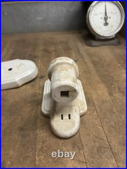 Vintage Art Deco Porcelain Ceramic Wall Mount Sconce Electric Light Lamp Parts