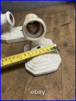 Vintage Art Deco Porcelain Ceramic Wall Mount Sconce Electric Light Lamp Parts