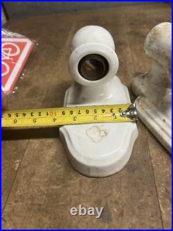 Vintage Art Deco Porcelain Ceramic Wall Mount Sconce Electric Light Lamp Parts