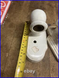 Vintage Art Deco Porcelain Ceramic Wall Mount Sconce Electric Light Lamp Parts