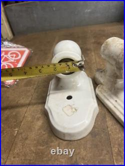 Vintage Art Deco Porcelain Ceramic Wall Mount Sconce Electric Light Lamp Parts