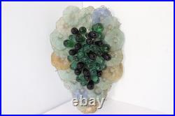 Vintage Art Glass Grape Cluster For Chandelier and Lamp Parts