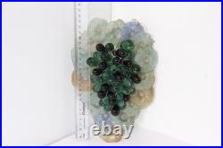 Vintage Art Glass Grape Cluster For Chandelier and Lamp Parts