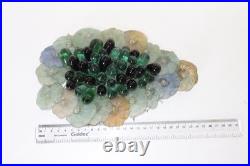 Vintage Art Glass Grape Cluster For Chandelier and Lamp Parts
