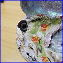 Vintage Art Nouveau Nautilus Sea Shell Figure Desk TV Lamp Abalone Florida Parts