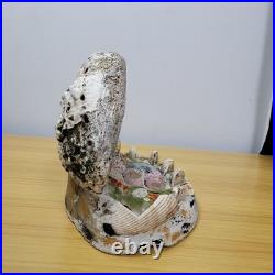 Vintage Art Nouveau Nautilus Sea Shell Figure Desk TV Lamp Abalone Florida Parts