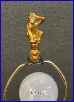 Vintage Asian Porcelain Teapot Lamp 24in Rose Medallion Mandarin Decor