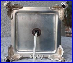 Vintage Baccarat Style Urn Vase Crystal Swirl Glass Lamp Claw Feet Leviton Rare