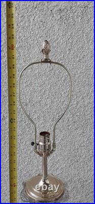 Vintage Baccarat Style Urn Vase Crystal Swirl Glass Lamp Claw Feet Leviton Rare