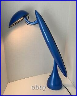 Vintage Blue Heron Lamp By Isao Hosoe For Luxo Italia FLAWED PARTS ONLY