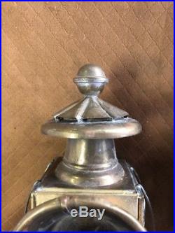Vintage Brass Model T Kerosene Car Head Lights Lamps Original